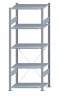 Steckregal Grundregal - Fachbodenregal mit Kreuzstreben, H2000xB750xT500 mm, 5 Fachböden, Fachlast 150kg, sendzimirverzinkt