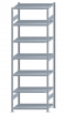 Steckregal Grundregal - Fachbodenregal mit Längenriegel, H3000xB1000xT600 mm, 7 Fachböden, Fachlast 330kg, sendzimirverzinkt