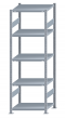 Steckregal Grundregal - Fachbodenregal mit Längenriegel, H2300xB750xT600 mm, 5 Fachböden, Fachlast 250kg, sendzimirverzinkt