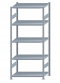 Steckregal Grundregal - Fachbodenregal mit Längenriegel, H2300xB1000xT600 mm, 5 Fachböden, Fachlast 250kg, sendzimirverzinkt