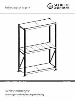 Weitspannregal Montageanleitung